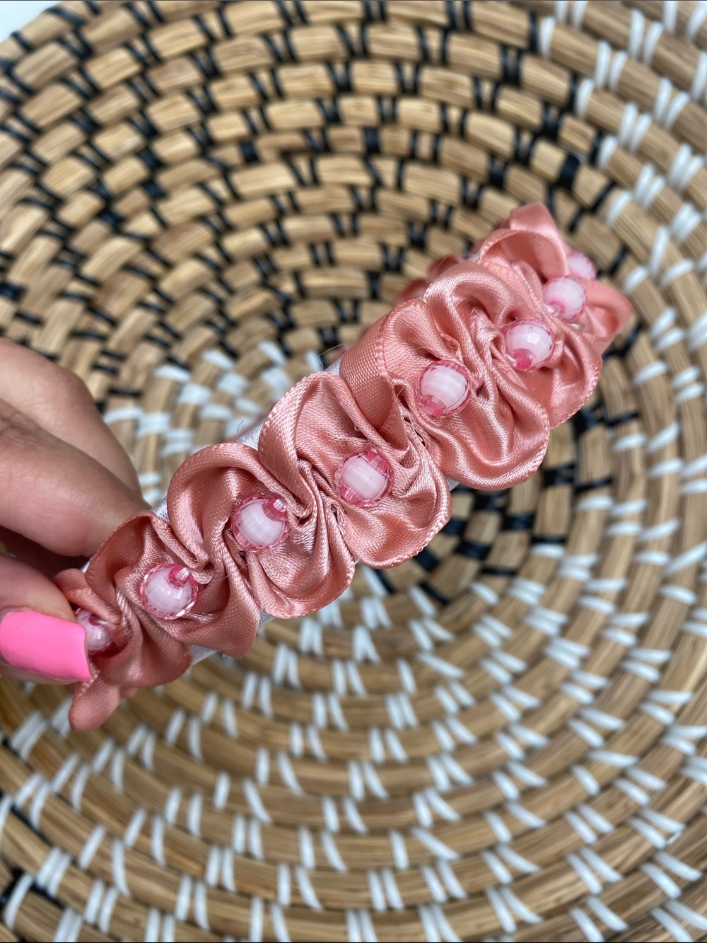Satin Braided Pearl Accent Headbands - Choose 1 - Picture 6 of 6